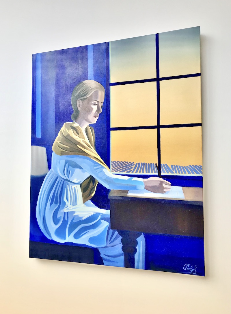 The widow barbe nicole clicquot ponsardin reimagined painting by cece Philips