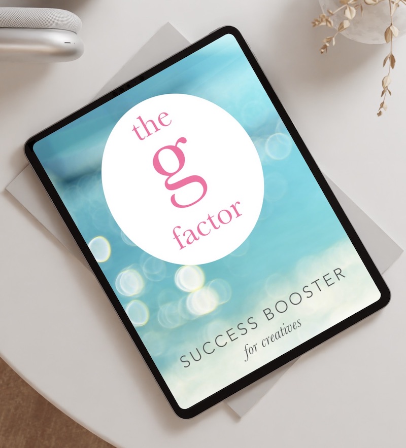 g factor success booster for creatives ipad tabletop